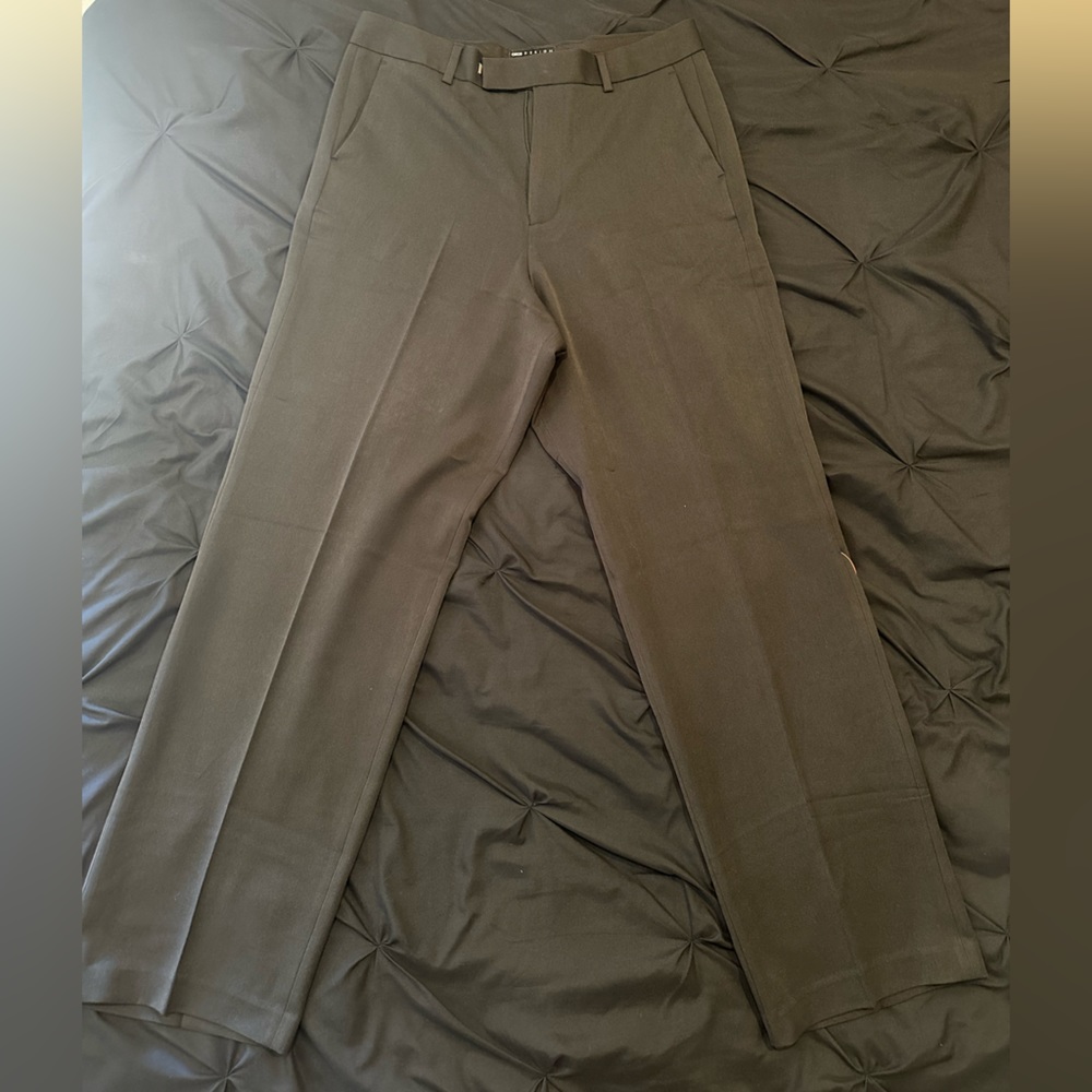 Black wide legged smart pants